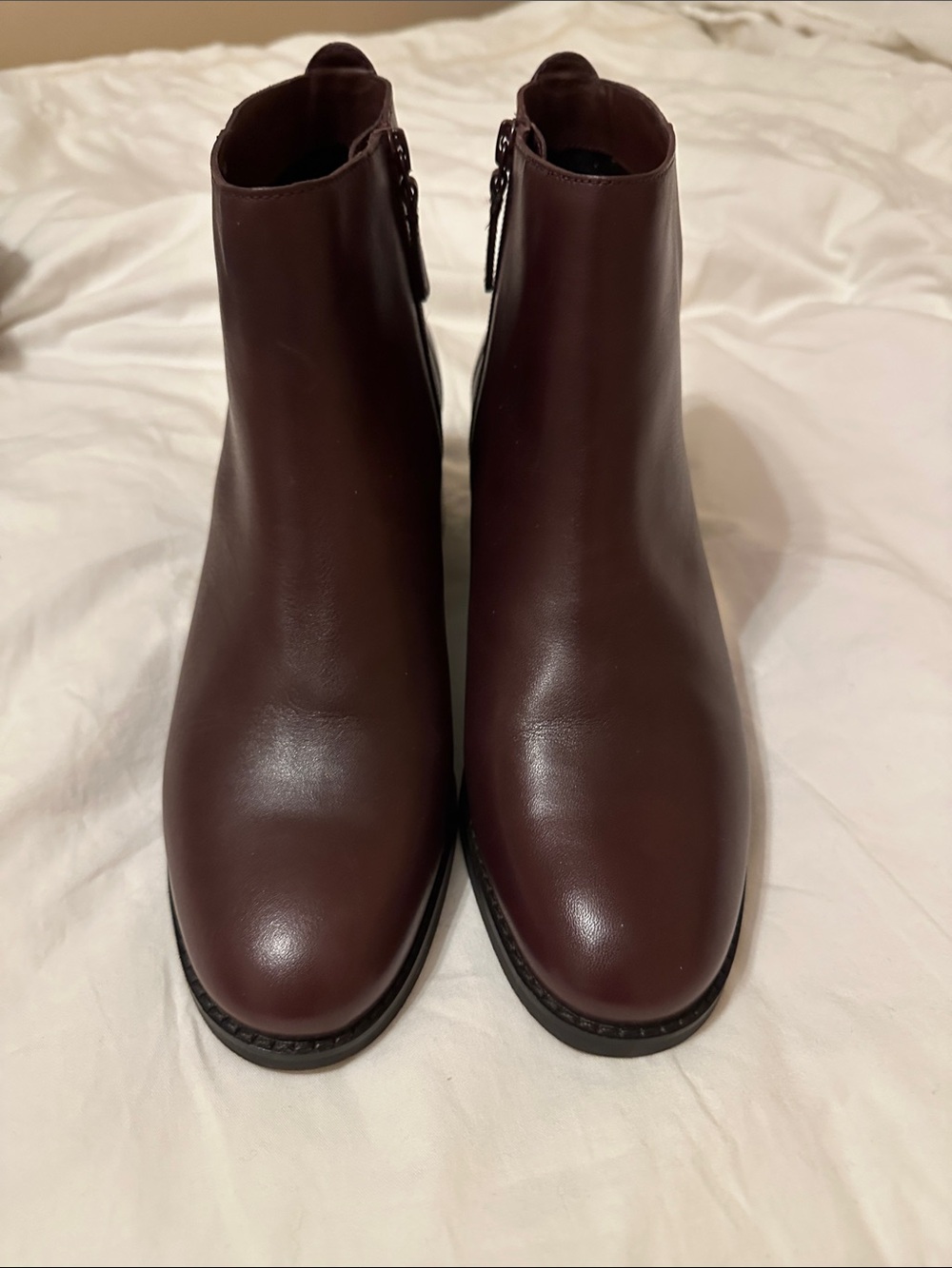 Cole Haan Women's Dark Brown Leather Ankle Booties